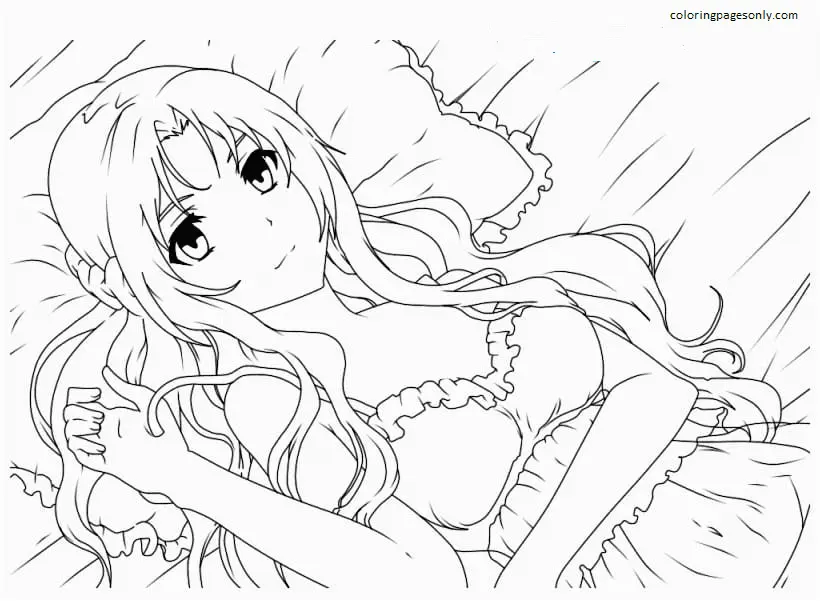 Desenhos de Asuna Para Colorir 23