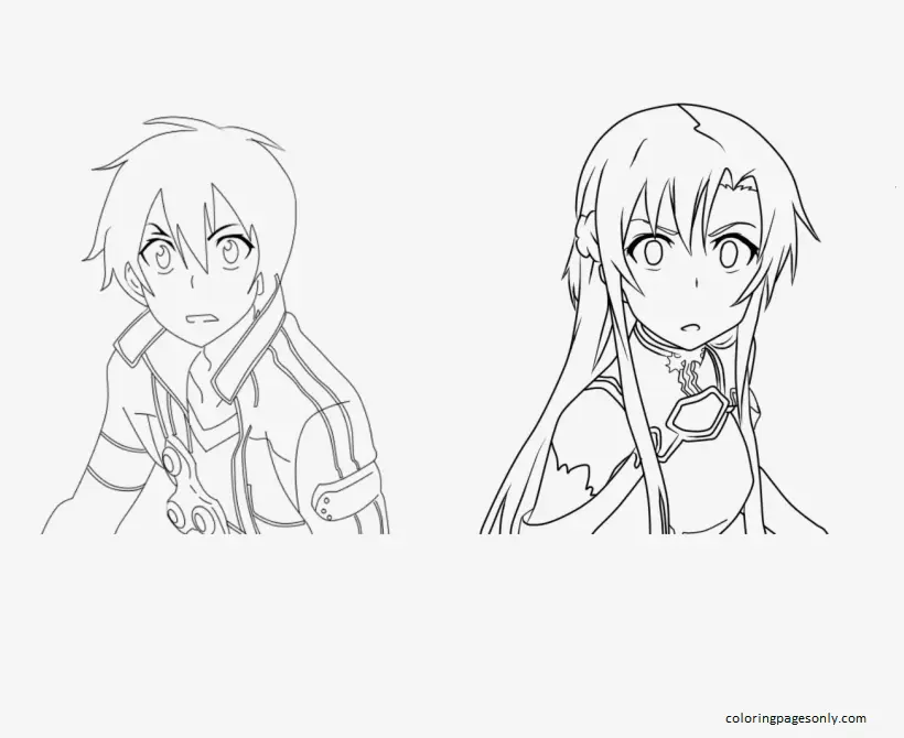 Desenhos de Asuna Para Colorir 37