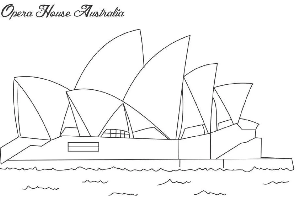 Desenhos de Australia Para Colorir