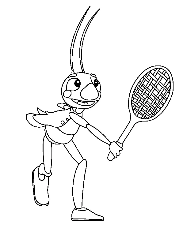 Desenhos de Badminton Para Colorir