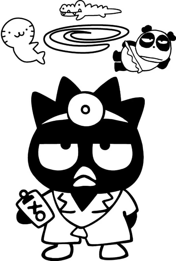 Desenhos de Badtz Maru Para Colorir 25