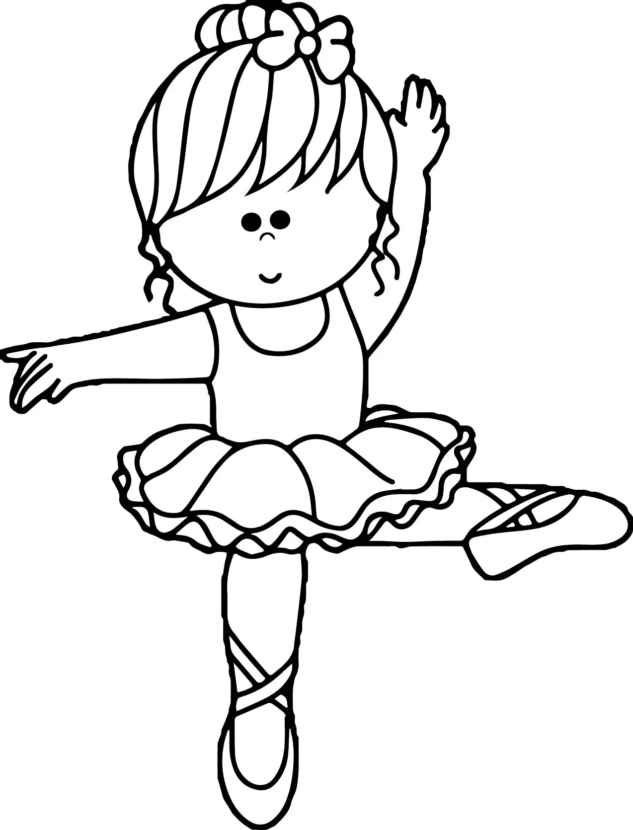 Desenhos de Bailarina Para Colorir 45