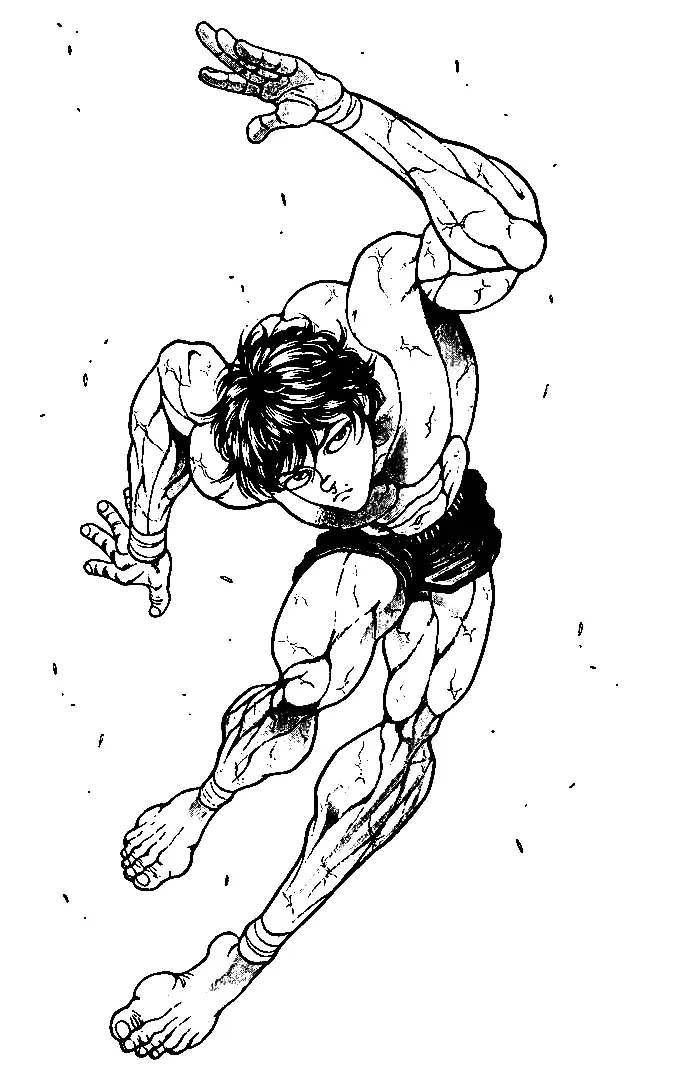 Desenhos de Baki Hanma Para Colorir 16