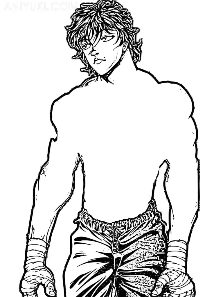 Desenhos de Baki Hanma Para Colorir 20