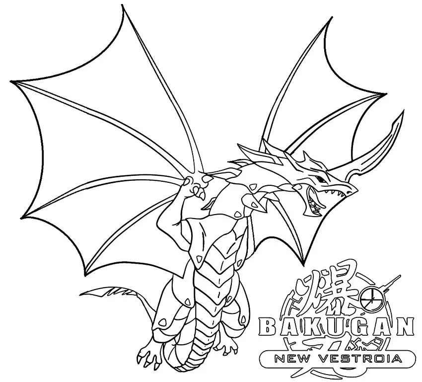 Desenhos de Bakugan Para Colorir 11