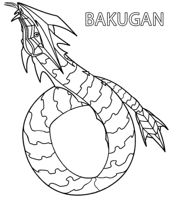 Desenhos de Bakugan Para Colorir 18