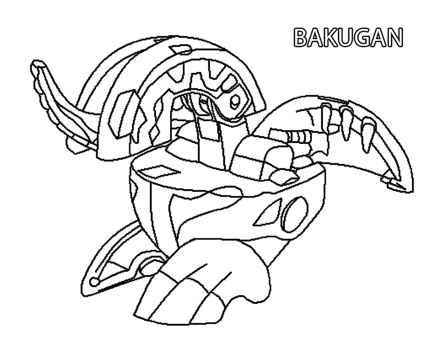 Desenhos de Bakugan Para Colorir 2