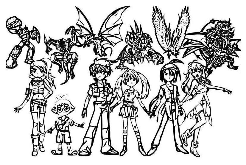 Desenhos de Bakugan Para Colorir 21