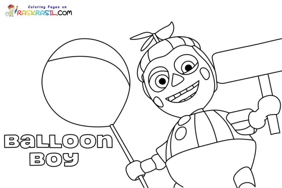 Desenhos de Balloon Boy Para Colorir 1