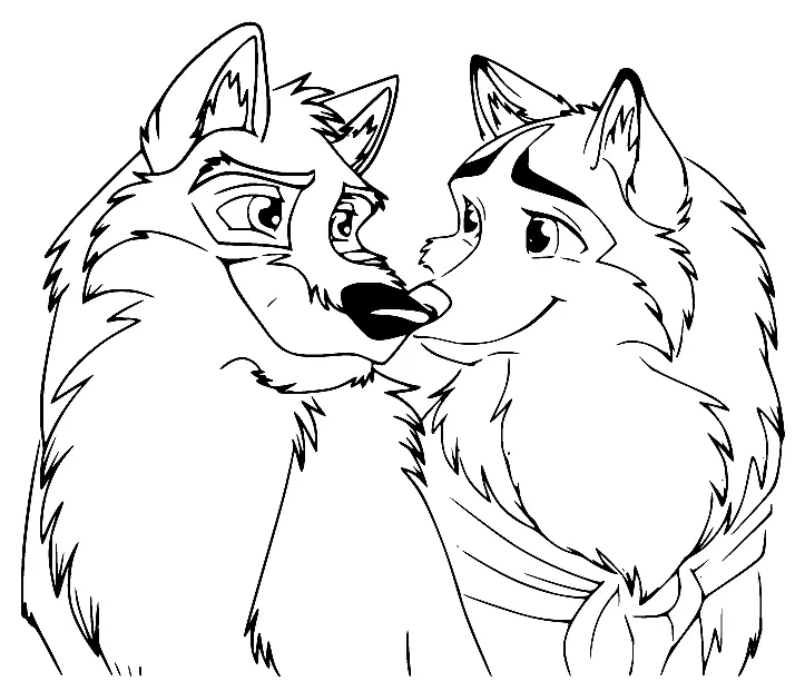 Desenhos de Balto Para Colorir 3