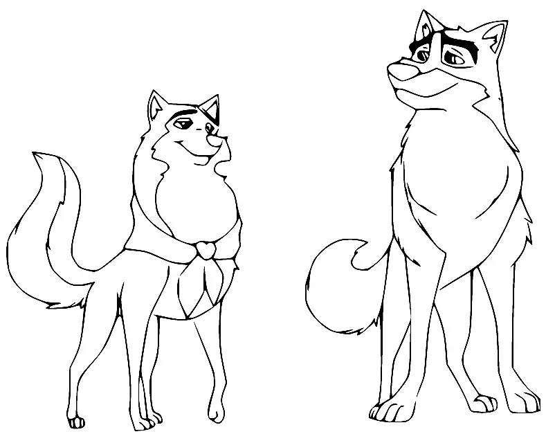 Desenhos de Balto Para Colorir 4