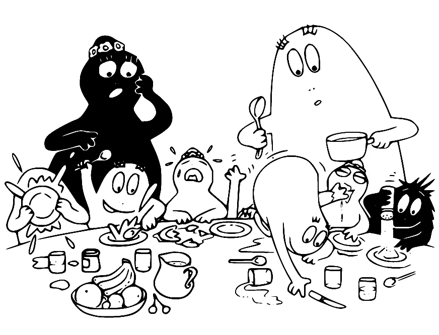 Desenhos de Barbapapa Para Colorir 16