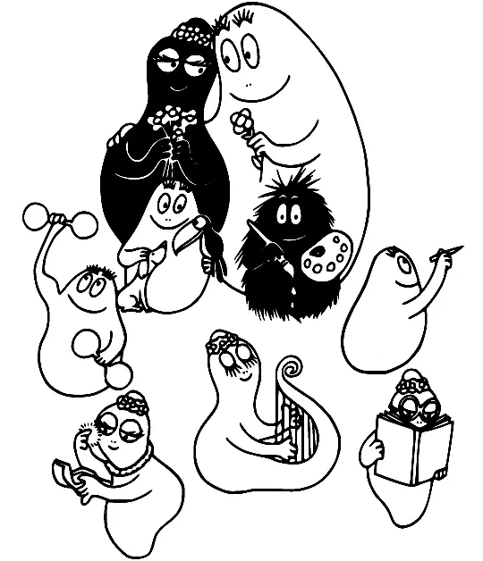 Desenhos de Barbapapa Para Colorir 17