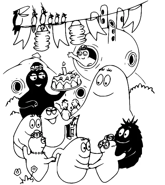 Desenhos de Barbapapa Para Colorir 21