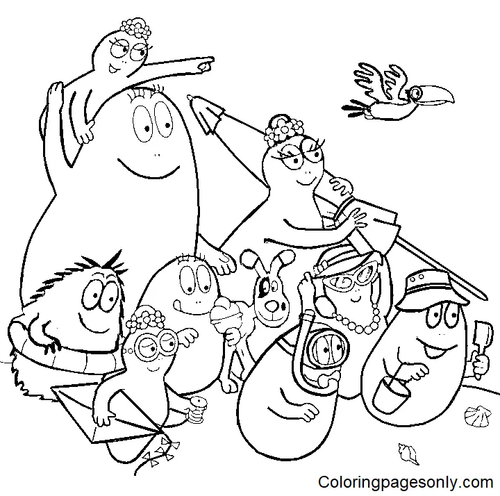 Desenhos de Barbapapa Para Colorir 3