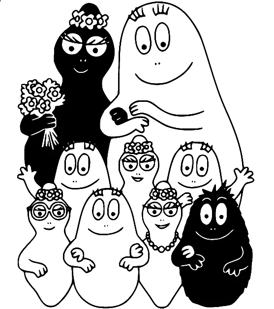 Desenhos de Barbapapa Para Colorir 5