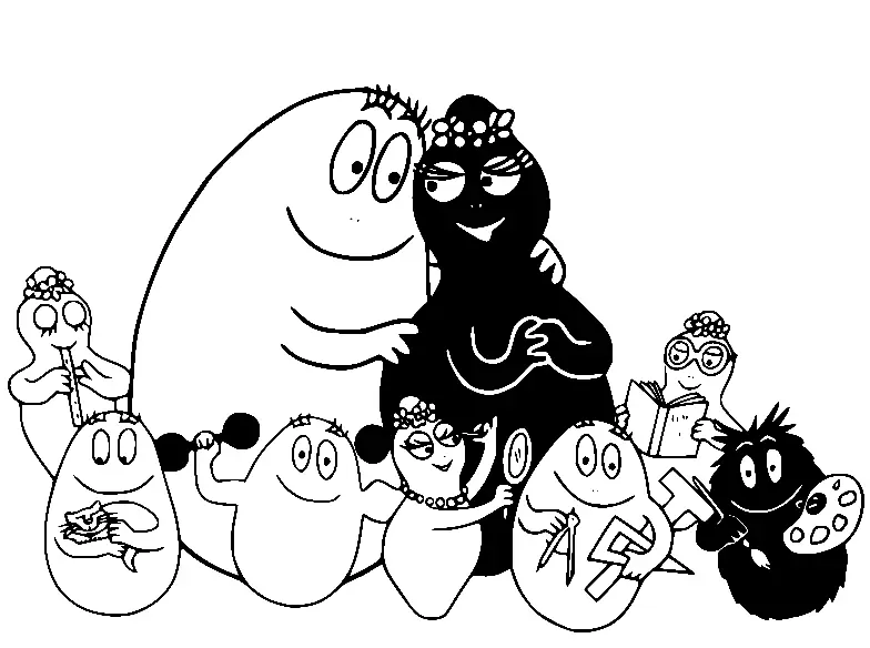 Desenhos de Barbapapa Para Colorir 6