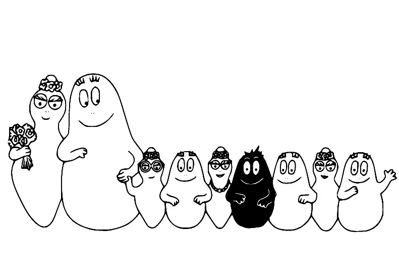 Desenhos de Barbapapa Para Colorir 7