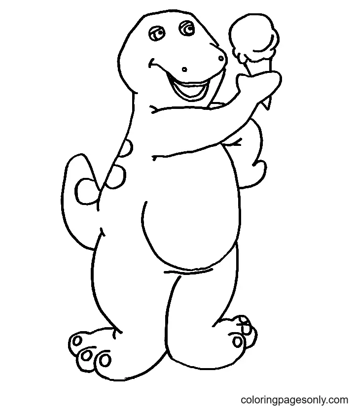 Desenhos de Barney e Seus Amigos Para Colorir 10