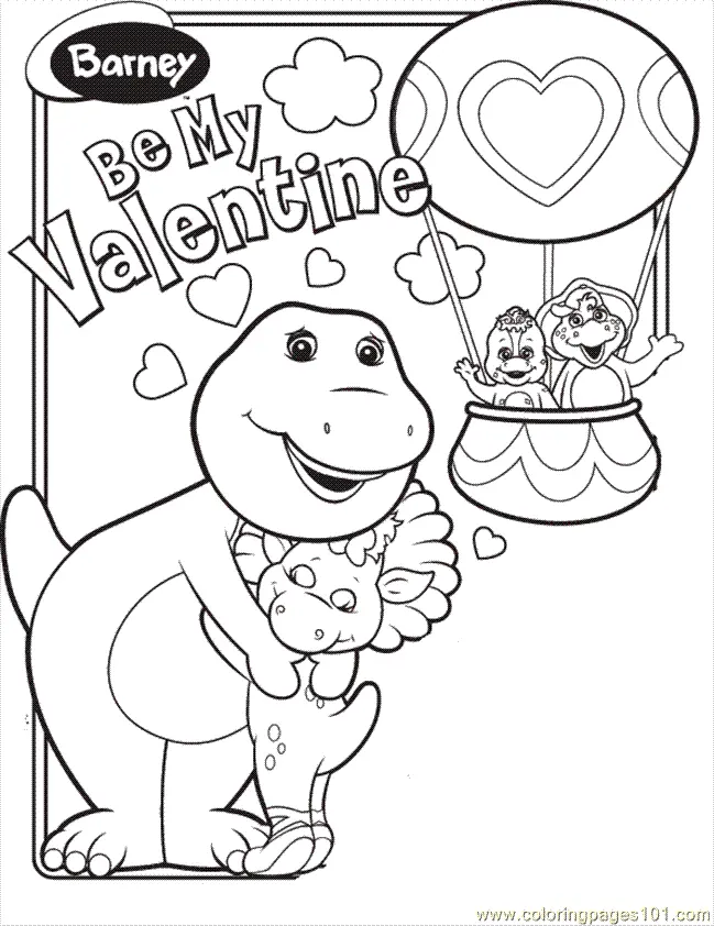 Desenhos de Barney e Seus Amigos Para Colorir 13