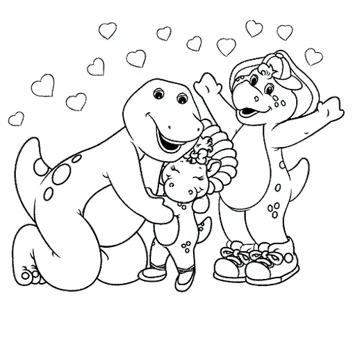 Desenhos de Barney e Seus Amigos Para Colorir 20