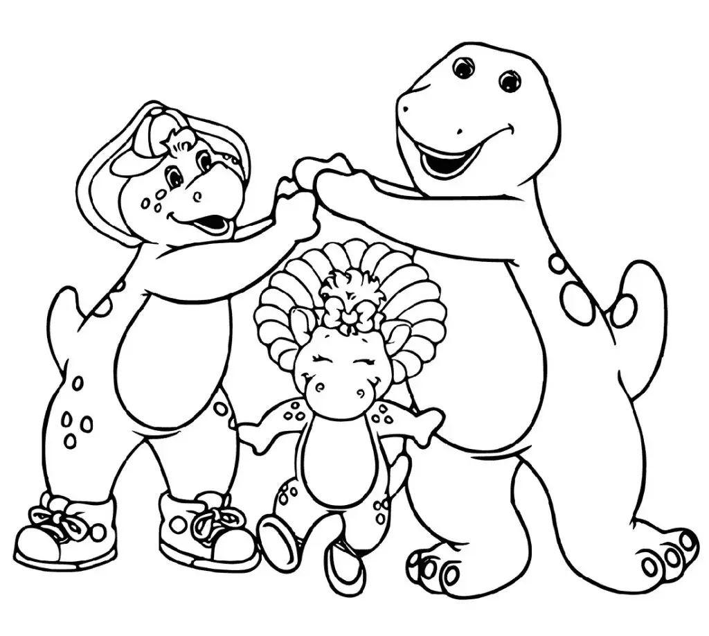 Desenhos de Barney e Seus Amigos Para Colorir 25