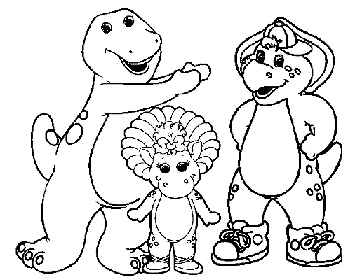 Desenhos de Barney e Seus Amigos Para Colorir 31