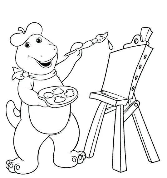 Desenhos de Barney e Seus Amigos Para Colorir 33