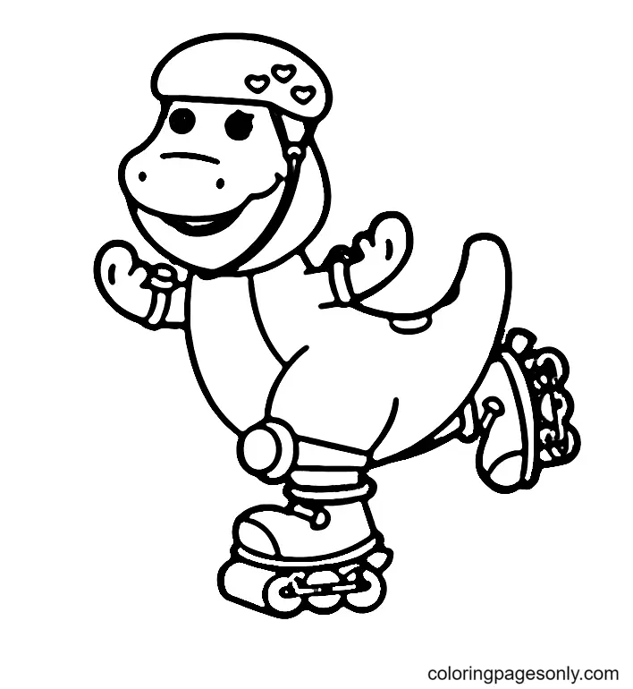 Desenhos de Barney e Seus Amigos Para Colorir 37