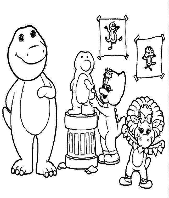 Desenhos de Barney e Seus Amigos Para Colorir 38