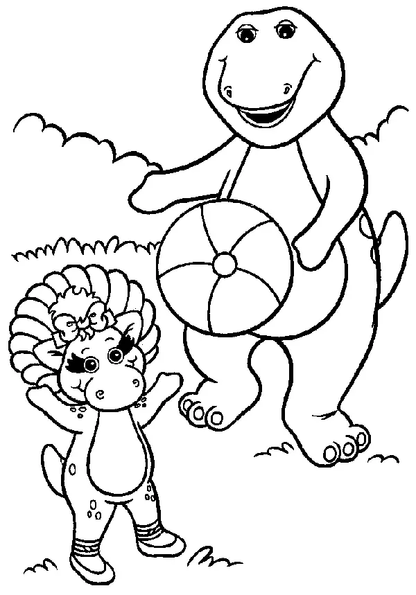 Desenhos de Barney e Seus Amigos Para Colorir 46