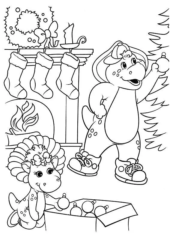 Desenhos de Barney e Seus Amigos Para Colorir 47