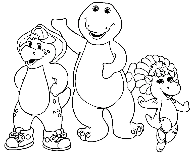 Desenhos de Barney e Seus Amigos Para Colorir 8