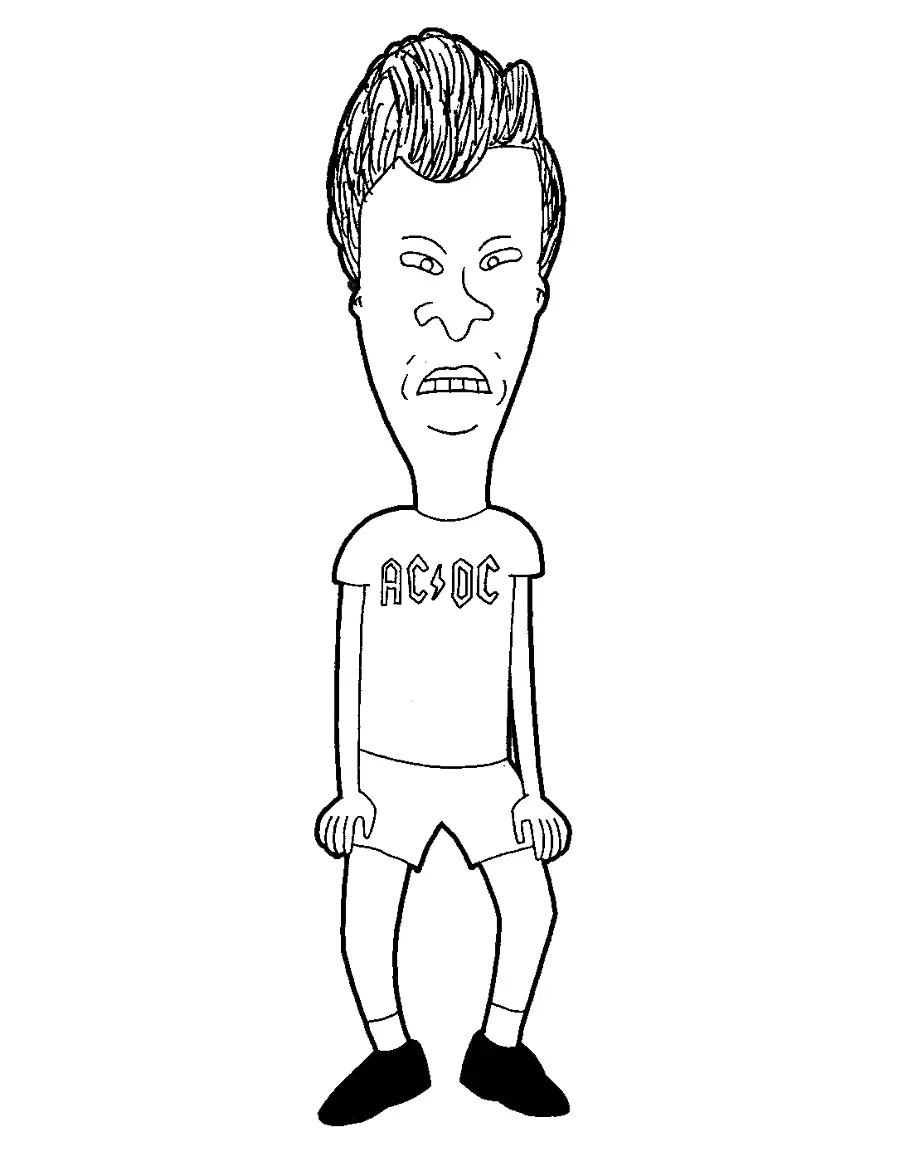 Desenhos de Beavis e Butt-Head fazem o universo Para Colorir 12