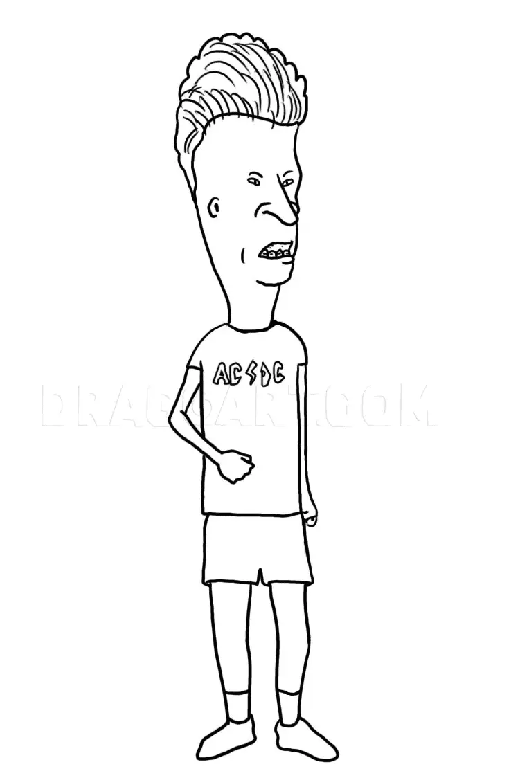 Desenhos de Beavis e Butt-Head fazem o universo Para Colorir 13