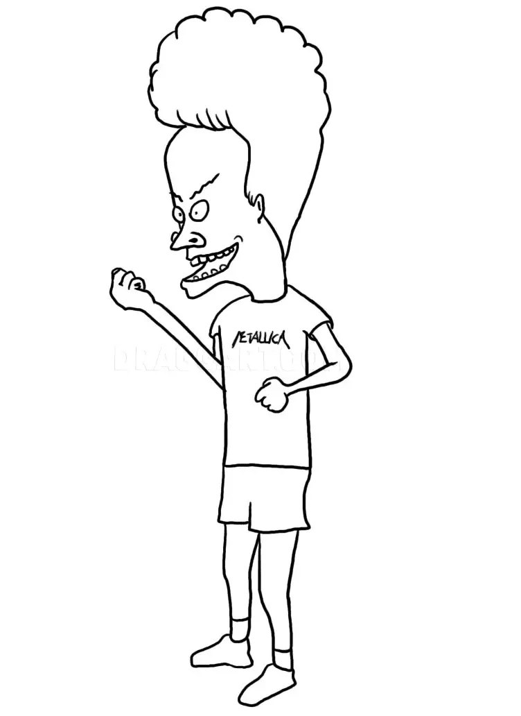 Desenhos de Beavis e Butt-Head fazem o universo Para Colorir 6