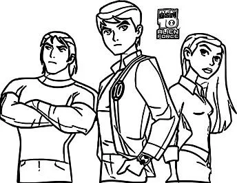 Desenhos de Ben 10 Para Colorir 4