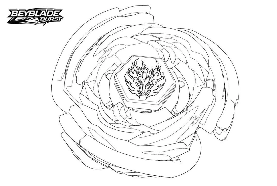 Desenhos de Beyblade Para Colorir 2