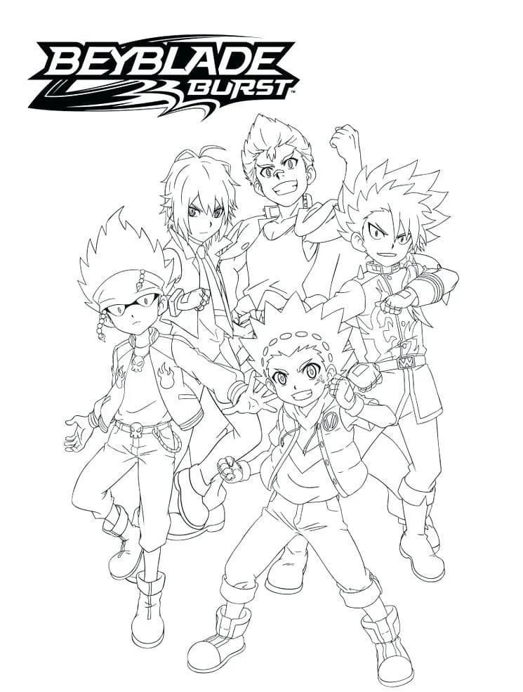 Desenhos de Beyblade Para Colorir 76