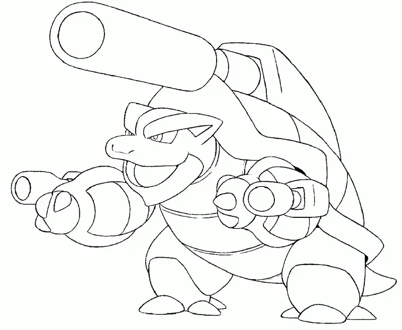 Desenhos de Blastoise Para Colorir 1