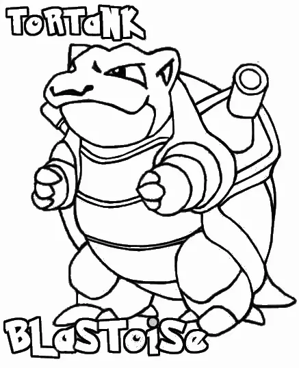 Desenhos de Blastoise Para Colorir 14