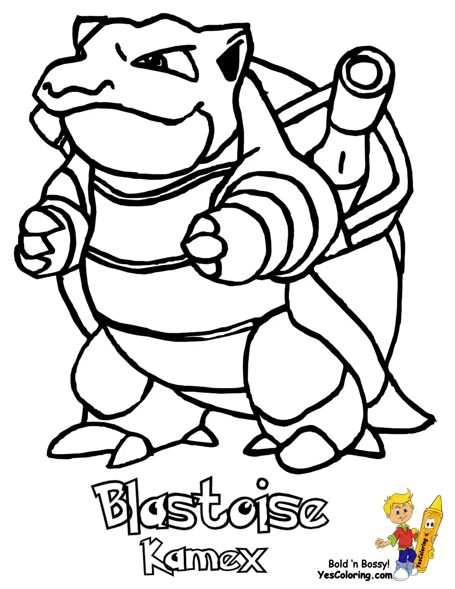 Desenhos de Blastoise Para Colorir 2