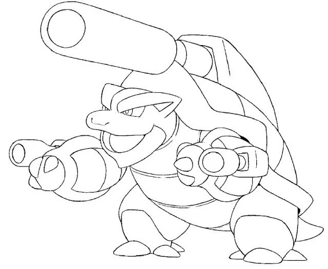 Desenhos de Blastoise Para Colorir 8