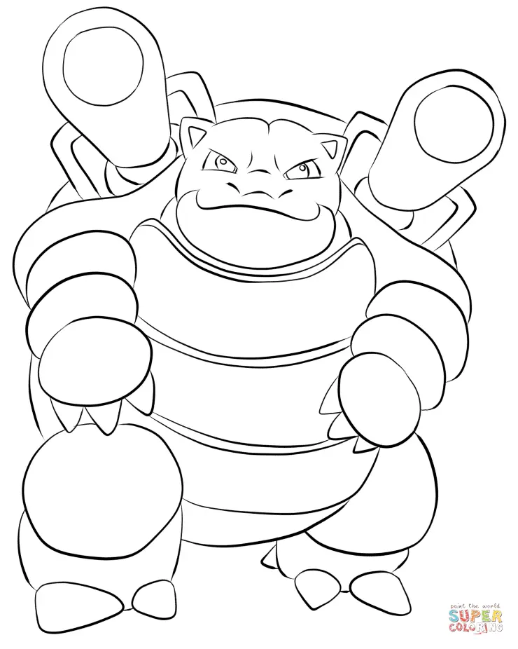 Desenhos de Blastoise Para Colorir 9