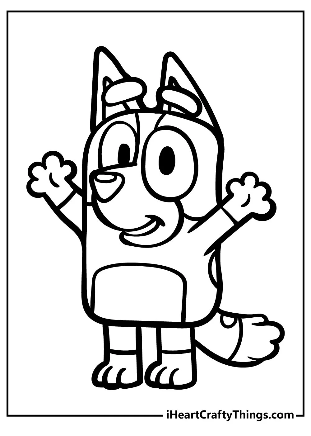 Desenhos de Bluey Bingo Para Colorir 14