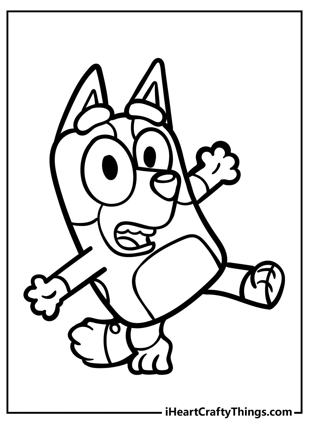 Desenhos de Bluey Bingo Para Colorir 7