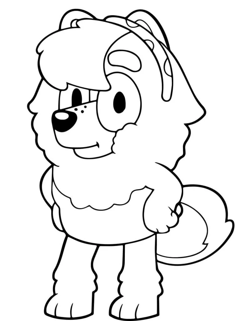 Desenhos de Bluey Para Colorir 22