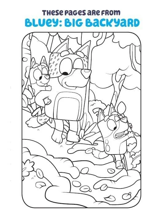 Desenhos de Bluey Para Colorir 27