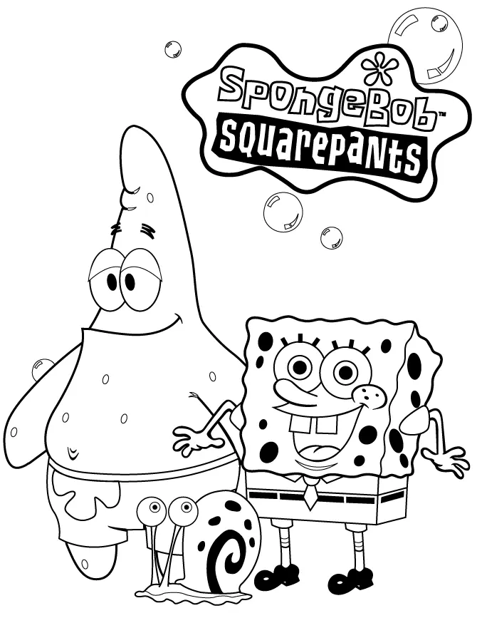 Desenhos de Bob Esponja Para Colorir 14