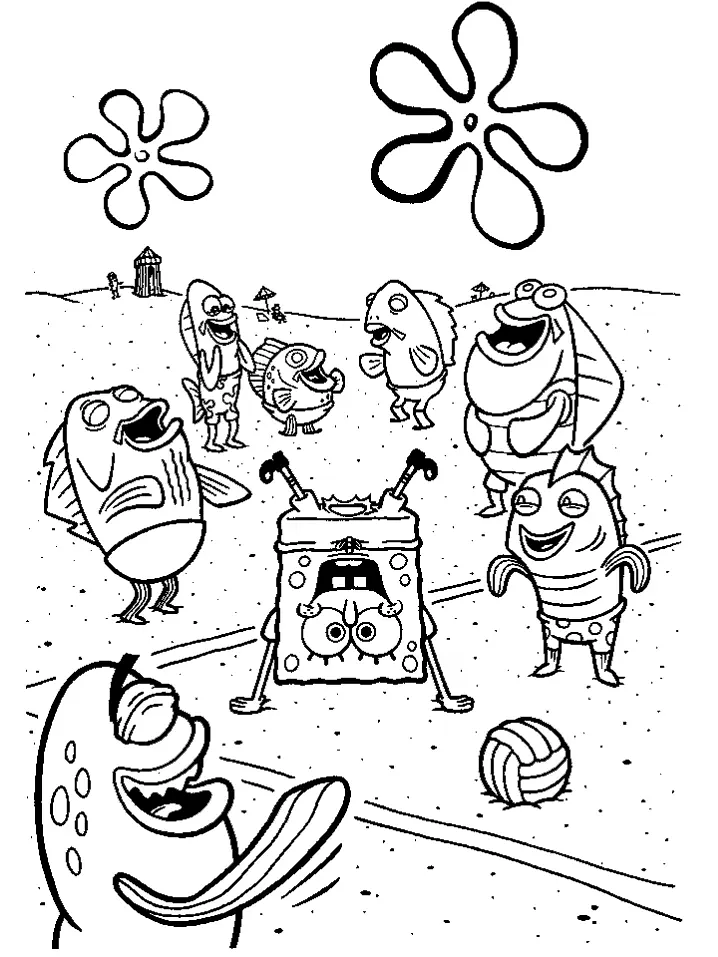 Desenhos de Bob Esponja Para Colorir 25